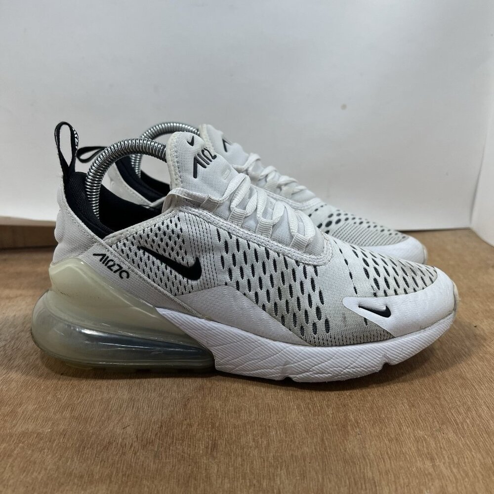 Nike Air Max 270 Women's Size 8 Running Shoes White Black